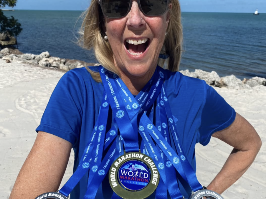 Sheridan sets record in 7 marathons, 7 days, 7 continents